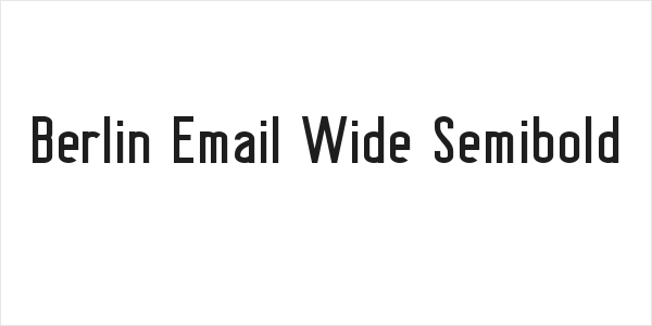 Berlin Email Wide Semibold Logo