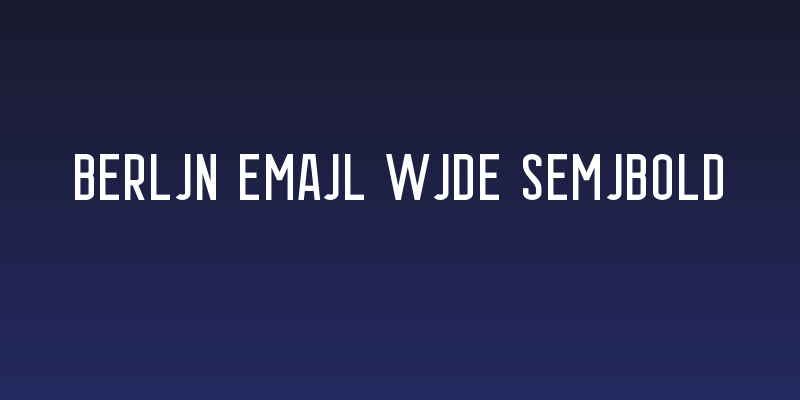Berlin Email Wide Semibold Social Header