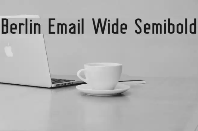 Berlin Email Wide Semibold Font examples