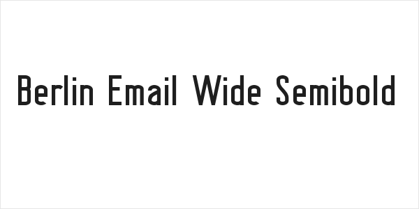 Berlin Email Wide Semibold Logo