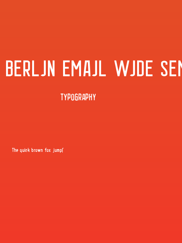 Berlin Email Wide Semibold Poster