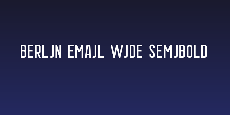 Berlin Email Wide Semibold Social Header