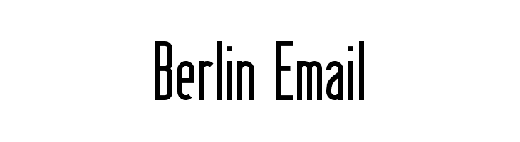 Berlin шрифт