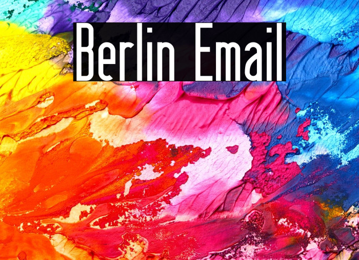 Berlin Email Example 1