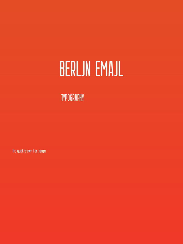 Berlin Email Poster