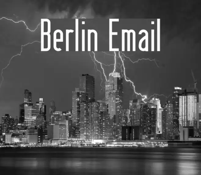 Berlin Email Caratteri examples