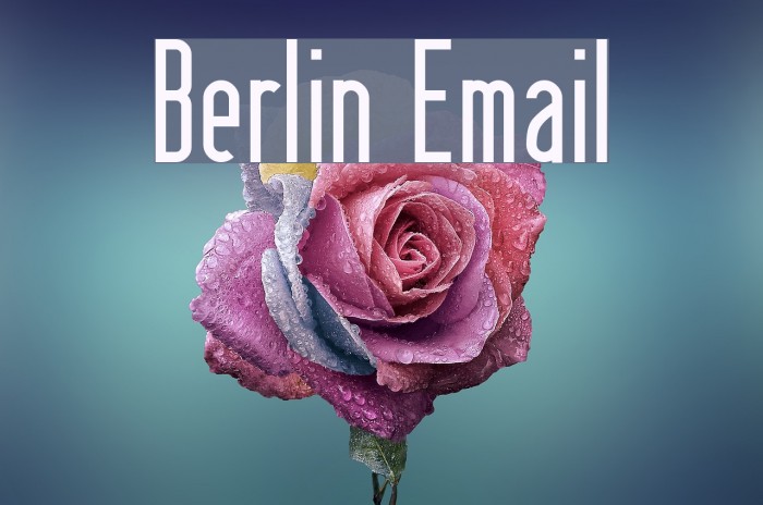 Berlin Email Caratteri examples