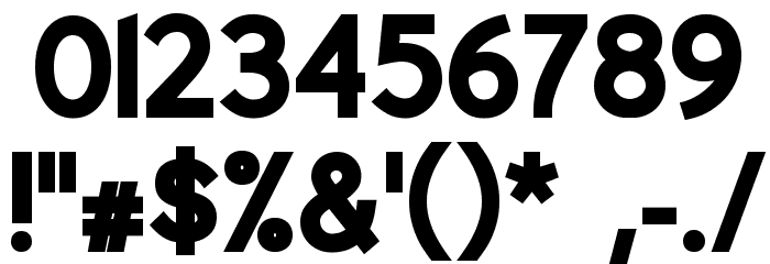 Berlin ExtraBold Font OTHER CHARS