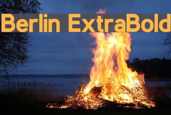 Berlin ExtraBold Font examples