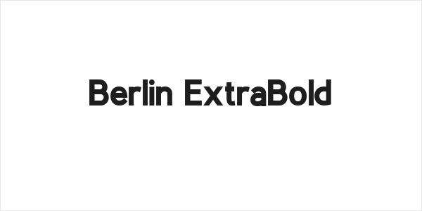 Berlin ExtraBold Logo