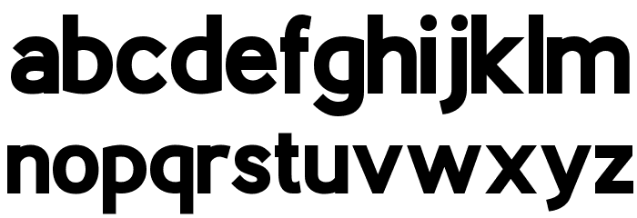 Berlin ExtraBold Font LOWERCASE