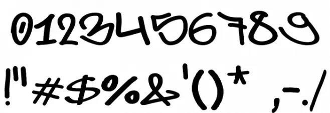 Berlin Graffiti Font OTHER CHARS