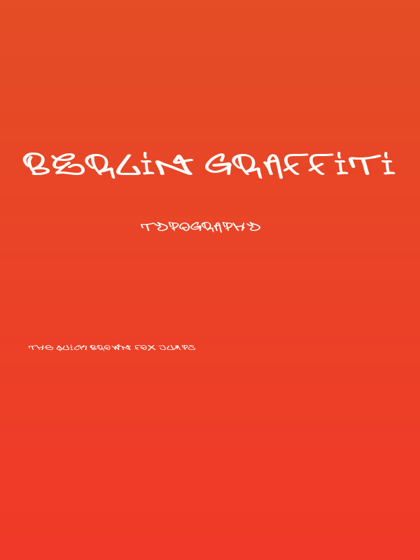 Berlin Graffiti Poster