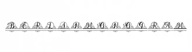 Berlin Monogram  フリーフォントのダウンロード