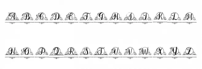 Berlin Monogram Шрифта ВЕРХНИЙ