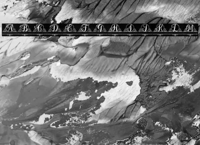 Berlin Monogram Font examples