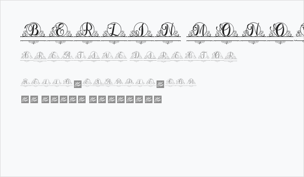 Berlin Monogram Business Card