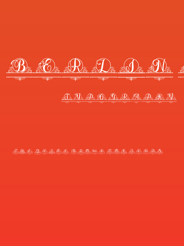 Berlin Monogram Poster