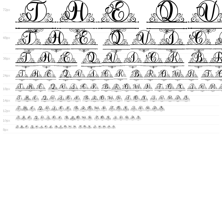 Berlin Monogram Waterfall