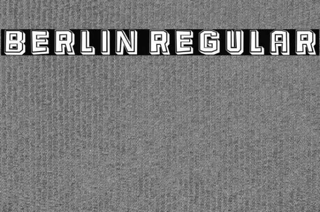 Berlin Regular Font examples