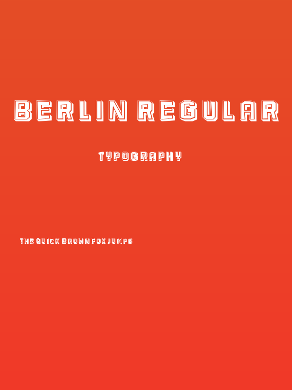 Berlin Regular Poster