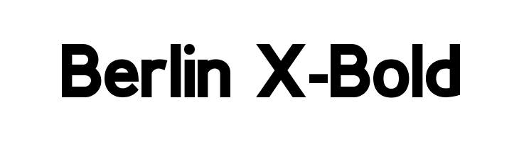 Berlin X-Bold  フリーフォントのダウンロード