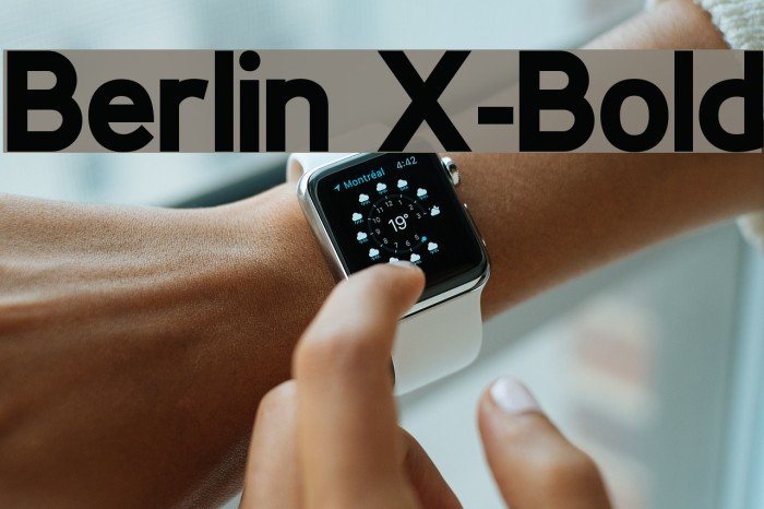 Berlin X-Bold Font examples