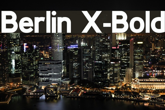 Berlin X-Bold Font examples