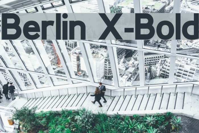 Berlin X-Bold Font examples