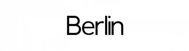 Berlin  フリーフォントのダウンロード