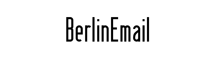 BerlinEmail Fonte