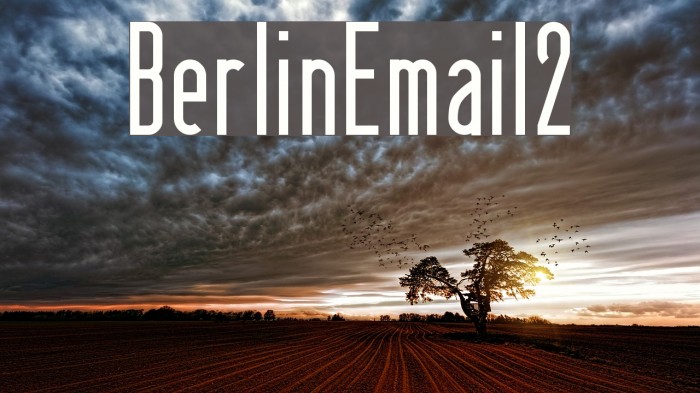 BerlinEmail2 Font examples
