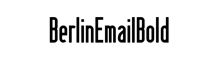 BerlinEmailBold Font