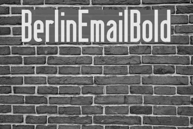 BerlinEmailBold Font examples