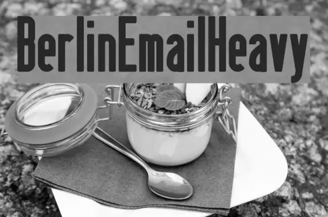 BerlinEmailHeavy Caratteri examples