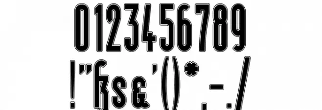 BerlinEmailOutline Font OTHER CHARS