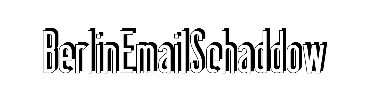 BerlinEmailSchaddow  नि: शुल्क फ़ॉन्ट्स डाउनलोड