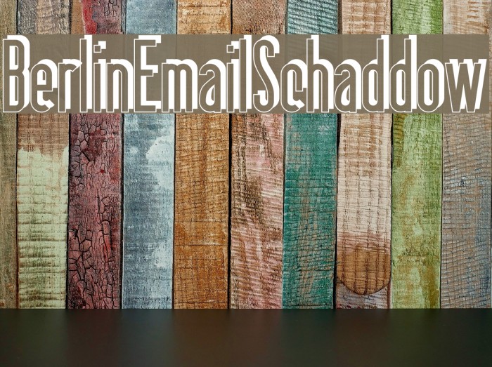 BerlinEmailSchaddow Font examples
