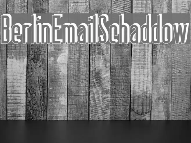 BerlinEmailSchaddow Шрифта examples