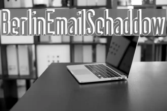 BerlinEmailSchaddow Шрифта examples
