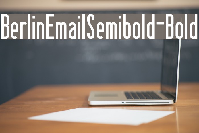 BerlinEmailSemibold-Bold Font examples
