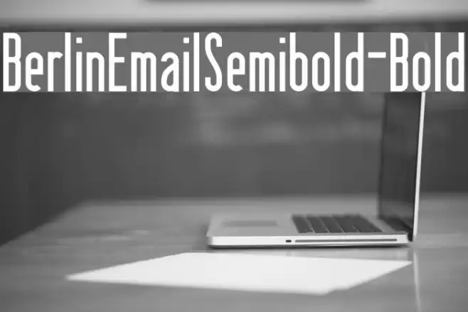 BerlinEmailSemibold-Bold Fonte examples