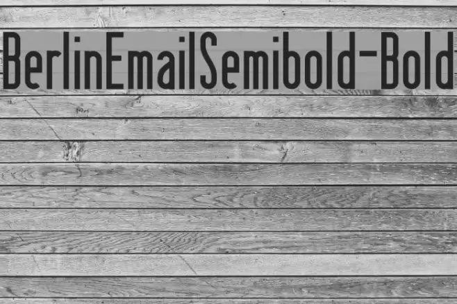 BerlinEmailSemibold-Bold Fonte examples