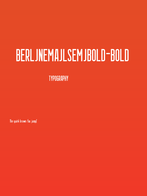 BerlinEmailSemibold-Bold Poster