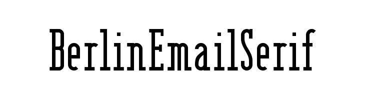 BerlinEmailSerif Font