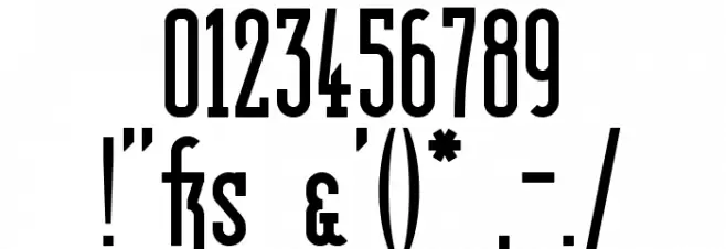 BerlinEmailSerifSemibold Font Alte caractere