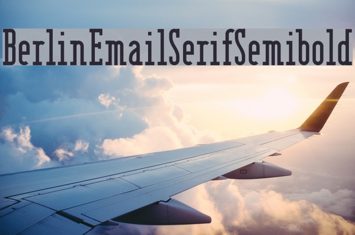 BerlinEmailSerifSemibold Font examples