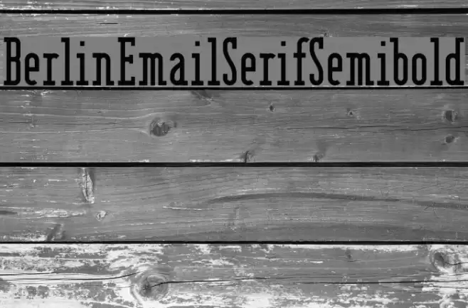 BerlinEmailSerifSemibold Font examples