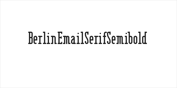 BerlinEmailSerifSemibold Logo