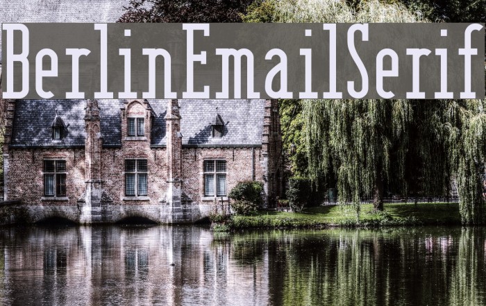 BerlinEmailSerif Font examples